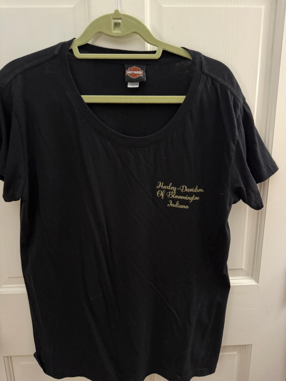 Harley-Davidson Black T-Shirt with Gold Script